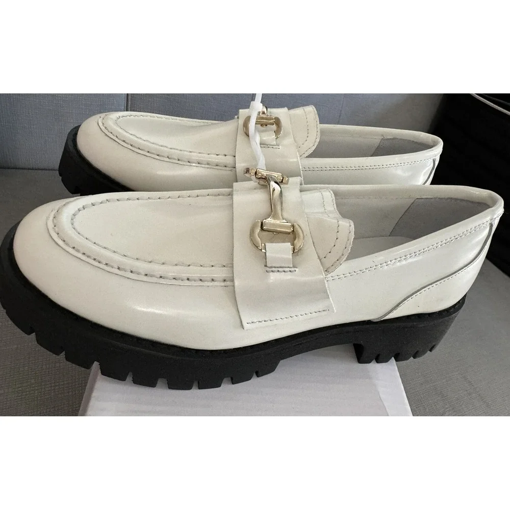 Steve Madden White Lando Loafer size‎ 7.5